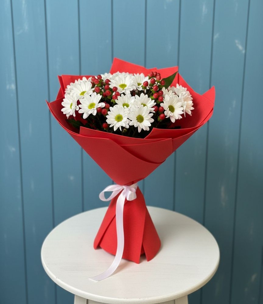 Букет цветов из: Хризантемы в Зюкайка