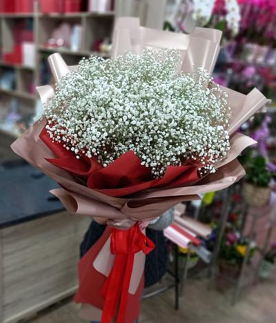 Букет цветов из: Гипсофила в Зюкайка