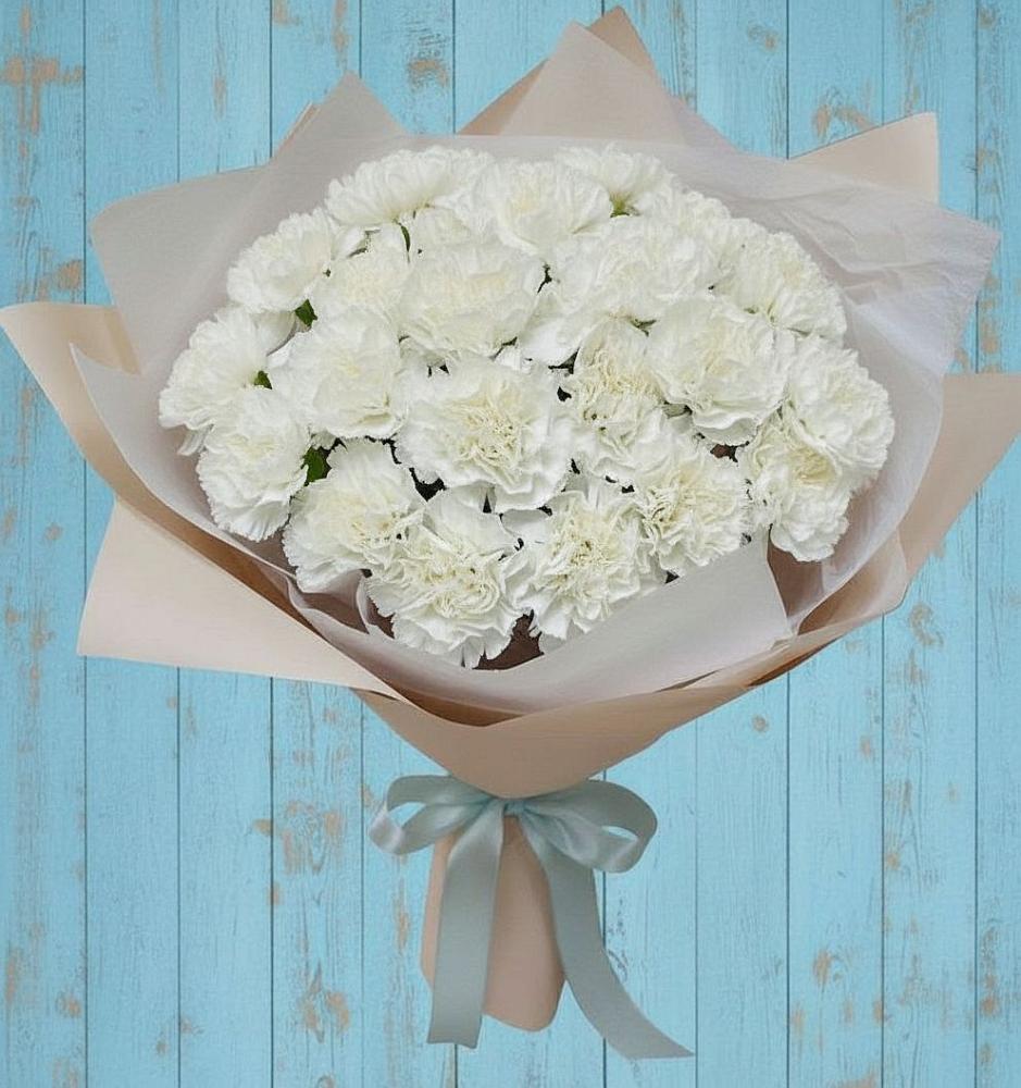 Букет цветов из: Гвоздики в Зюкайка