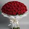 Букет 101 Красная роза Блэк Мэджик в Зюкайка