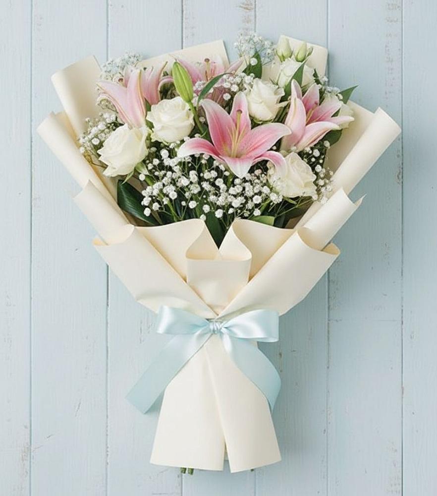 Букет цветов из: Лилии в Зюкайка