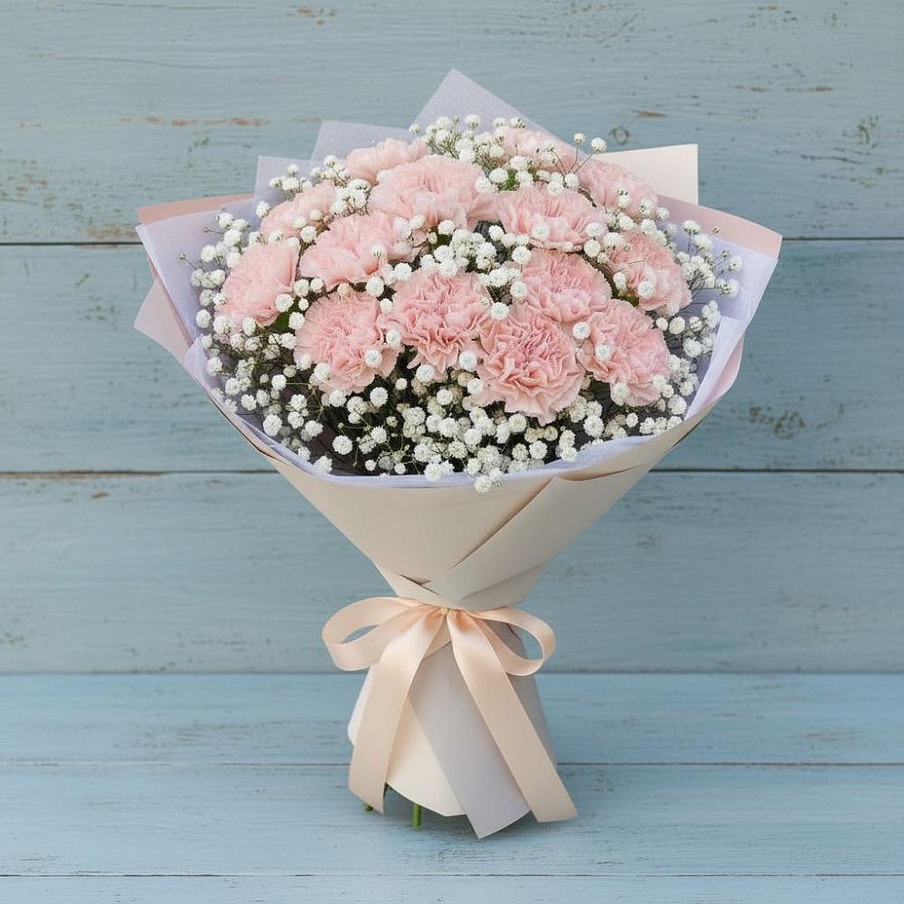 Букет цветов из: Гвоздики в Зюкайка