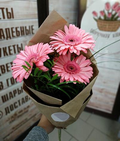 Букет цветов из: Герберы в Зюкайка