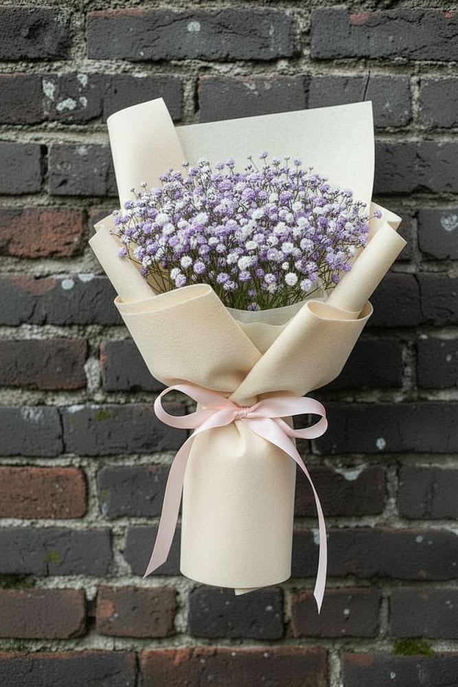 Букет цветов из: Гипсофила в Зюкайка