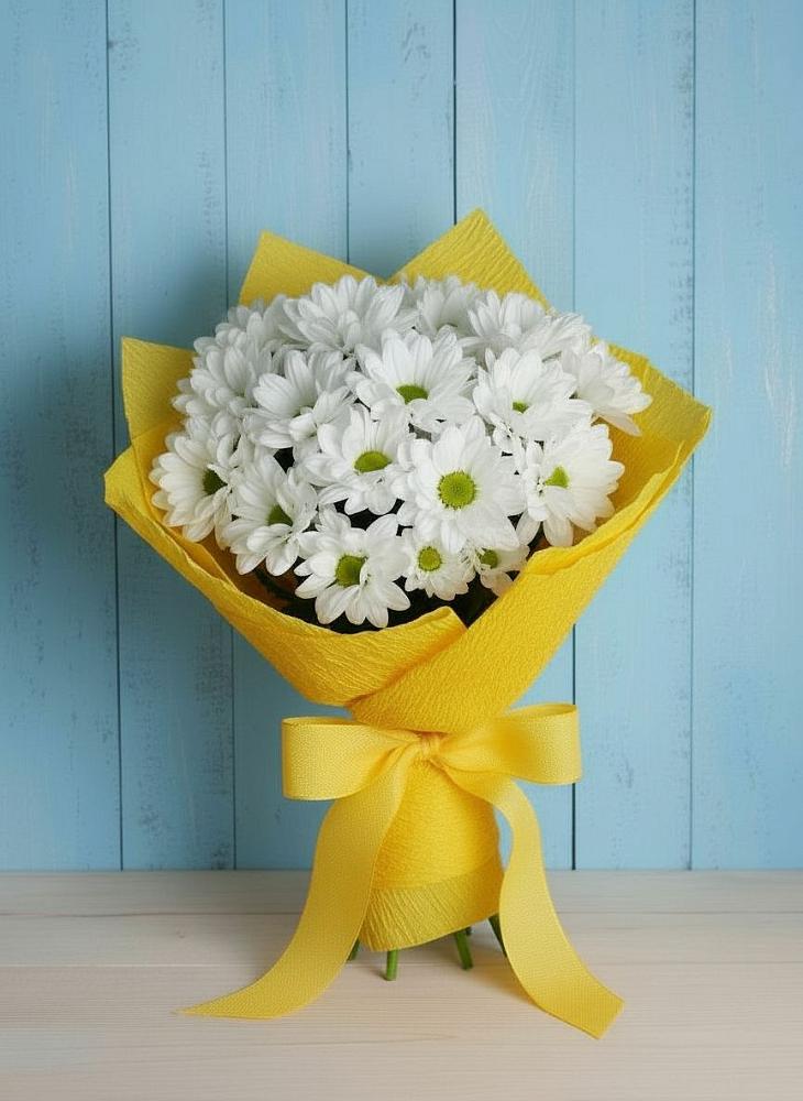 Букет цветов из: Хризантемы в Зюкайка