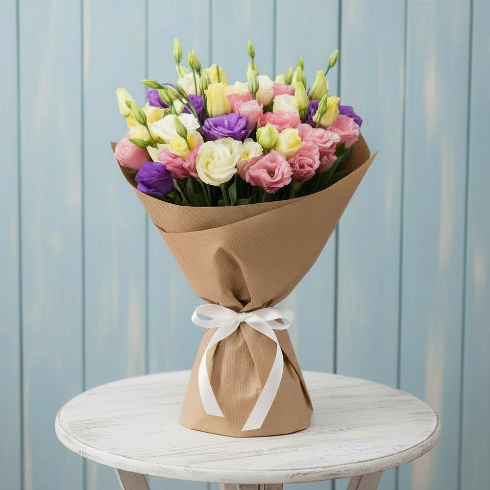 Букет цветов из: Лизиантусы в Зюкайка