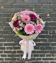 Букет цветов из:  Герберы и Хризантемы #REPLACE_PRED# Зюкайка