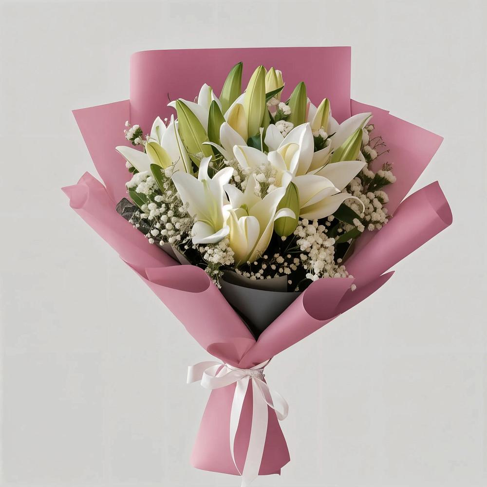 Букет цветов из: Лилии в Зюкайка
