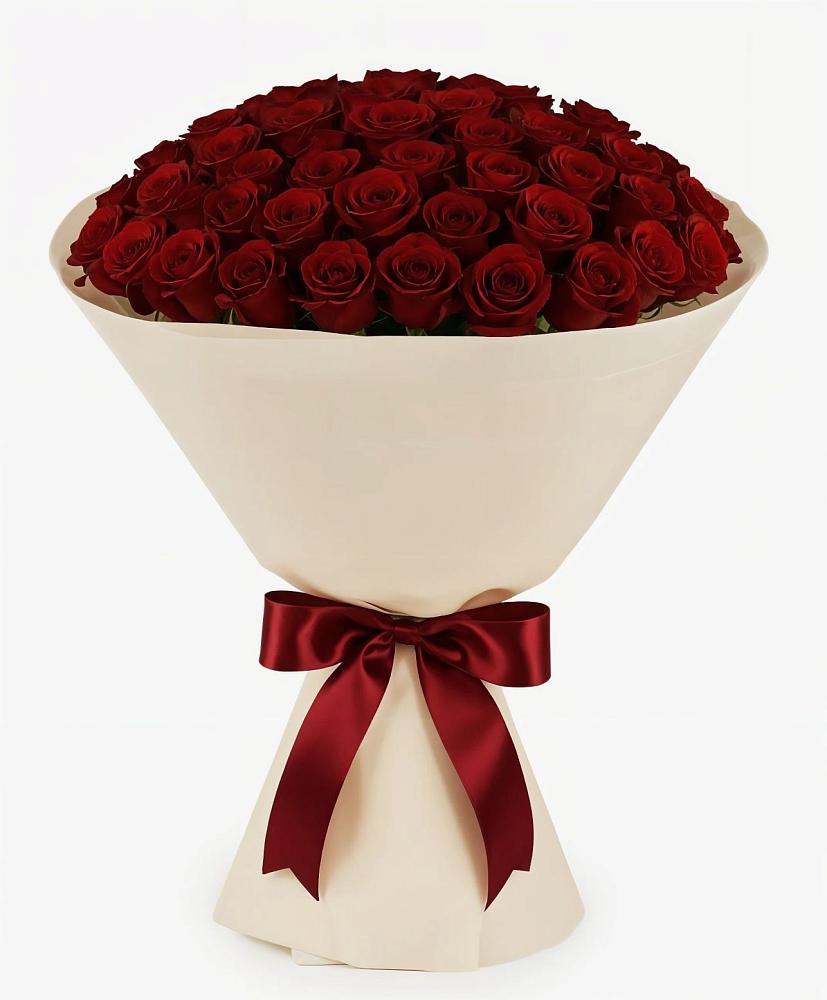 Букет 101 Бордовая роза Блэк Бакарра в Зюкайка