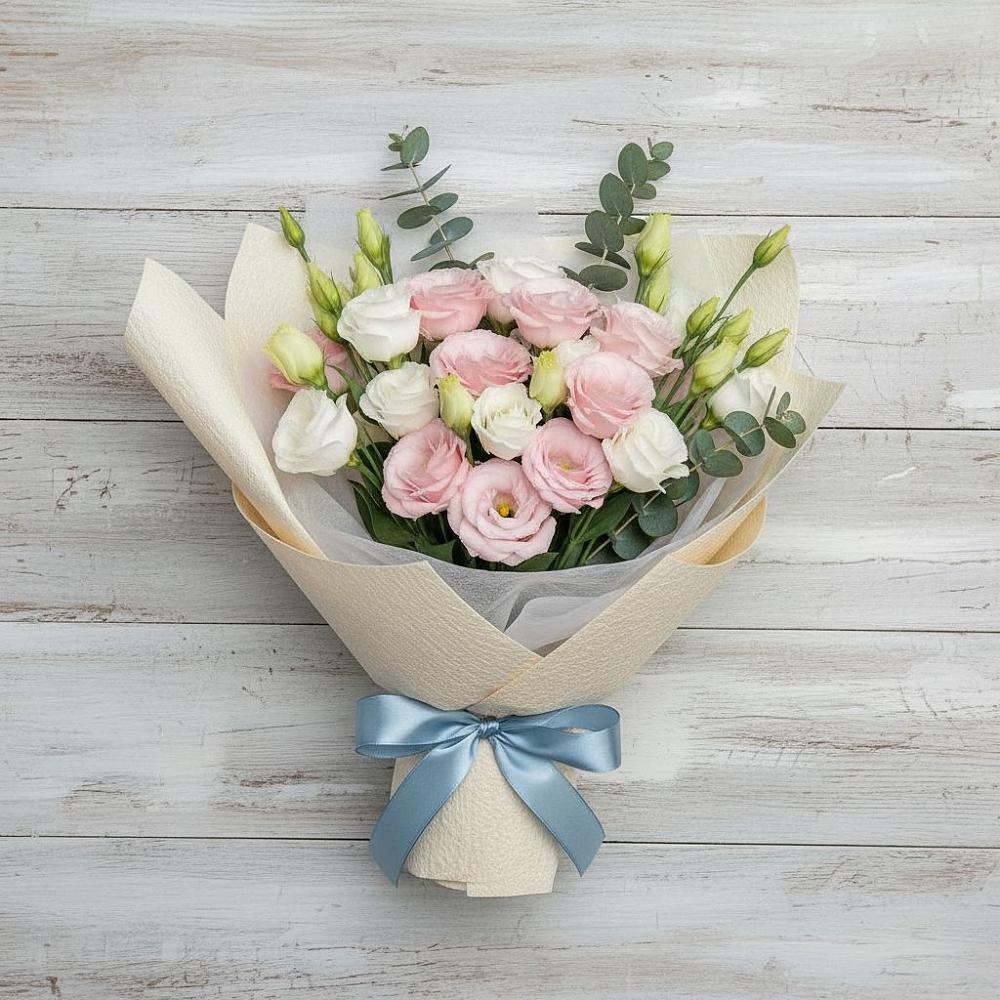 Букет цветов из: Лизиантусы в Зюкайка